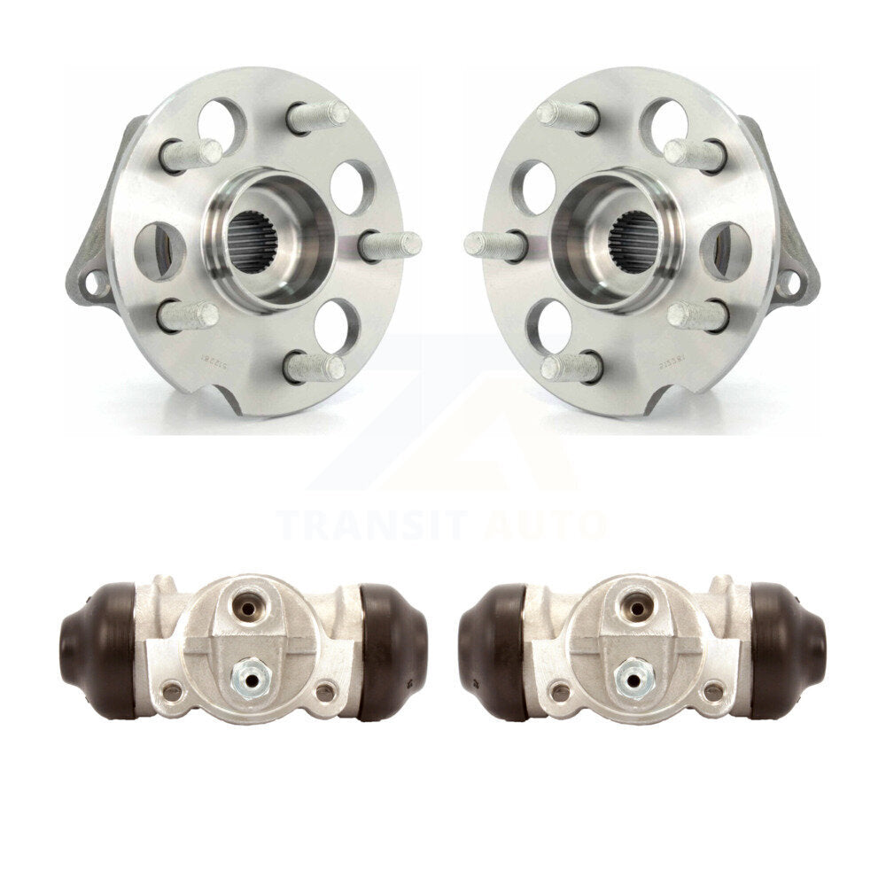 Wheel Cylinders And Hub Bearing Rear Kit For 2004-2010 Toyota Sienna AWD