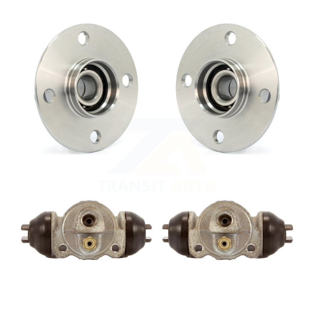 Wheel Cylinders And Hub Bearing Assembly Rear Kit For 2003-2006 Nissan Sentra