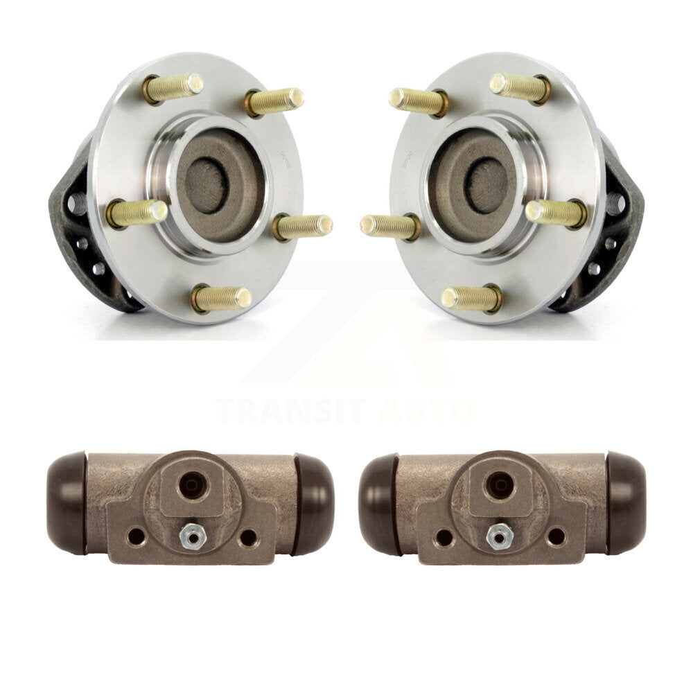 Wheel Cylinders And Hub Bearing Rear Kit For Dodge Caravan Grand Chrysler Town &