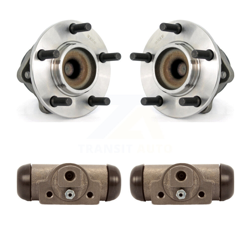 Wheel Cylinders And Hub Bearing Rear Kit For Dodge Caravan Grand Chrysler Town &