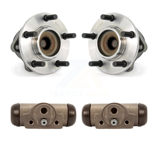 Wheel Cylinders And Hub Bearing Rear Kit For Dodge Caravan Grand Chrysler Town &