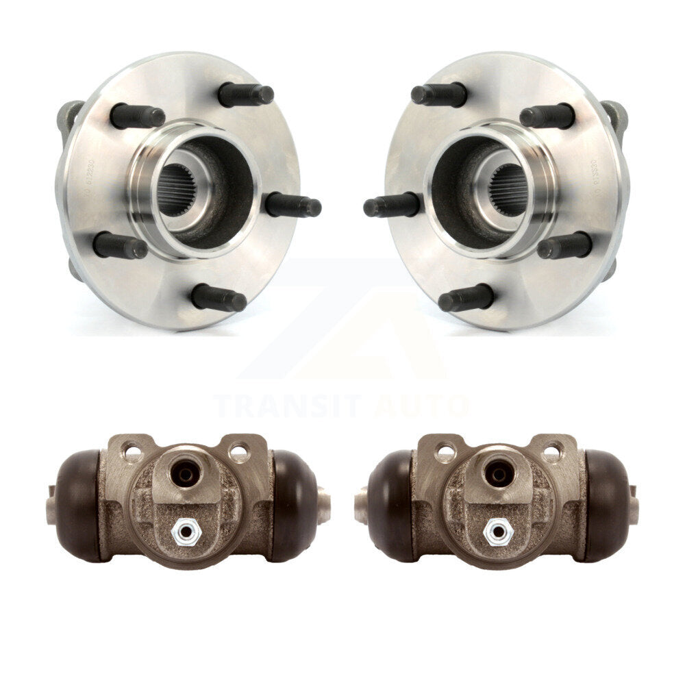 Wheel Cylinders & Hub Bearing Rear Kit For Saturn Vue Pontiac Torrent Chevrolet