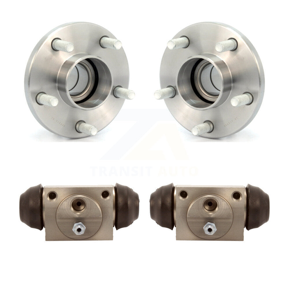 Wheel Cylinders And Hub Bearing Rear Kit For 2010-2013 Ford Transit Connect