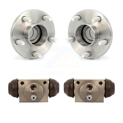 Wheel Cylinders And Hub Bearing Rear Kit For 2010-2013 Ford Transit Connect