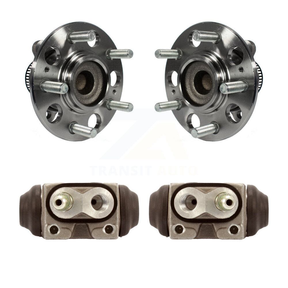 Wheel Cylinders And Hub Bearing Rear Kit For 2008-2010 Hyundai Elantra Non-ABS