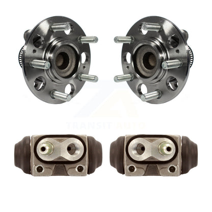 Wheel Cylinders And Hub Bearing Rear Kit For 2008-2010 Hyundai Elantra Non-ABS