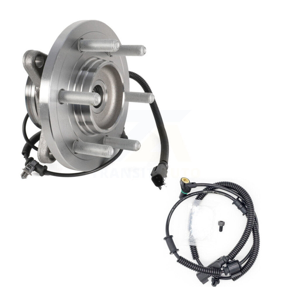 Wheel Hub Bearing & Extra Sensor Front Kit For Ford Expedition Lincoln Navigator