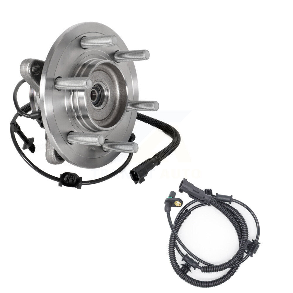 Wheel Hub Bearing & Extra Sensor Front Kit For Ford Expedition Lincoln Navigator