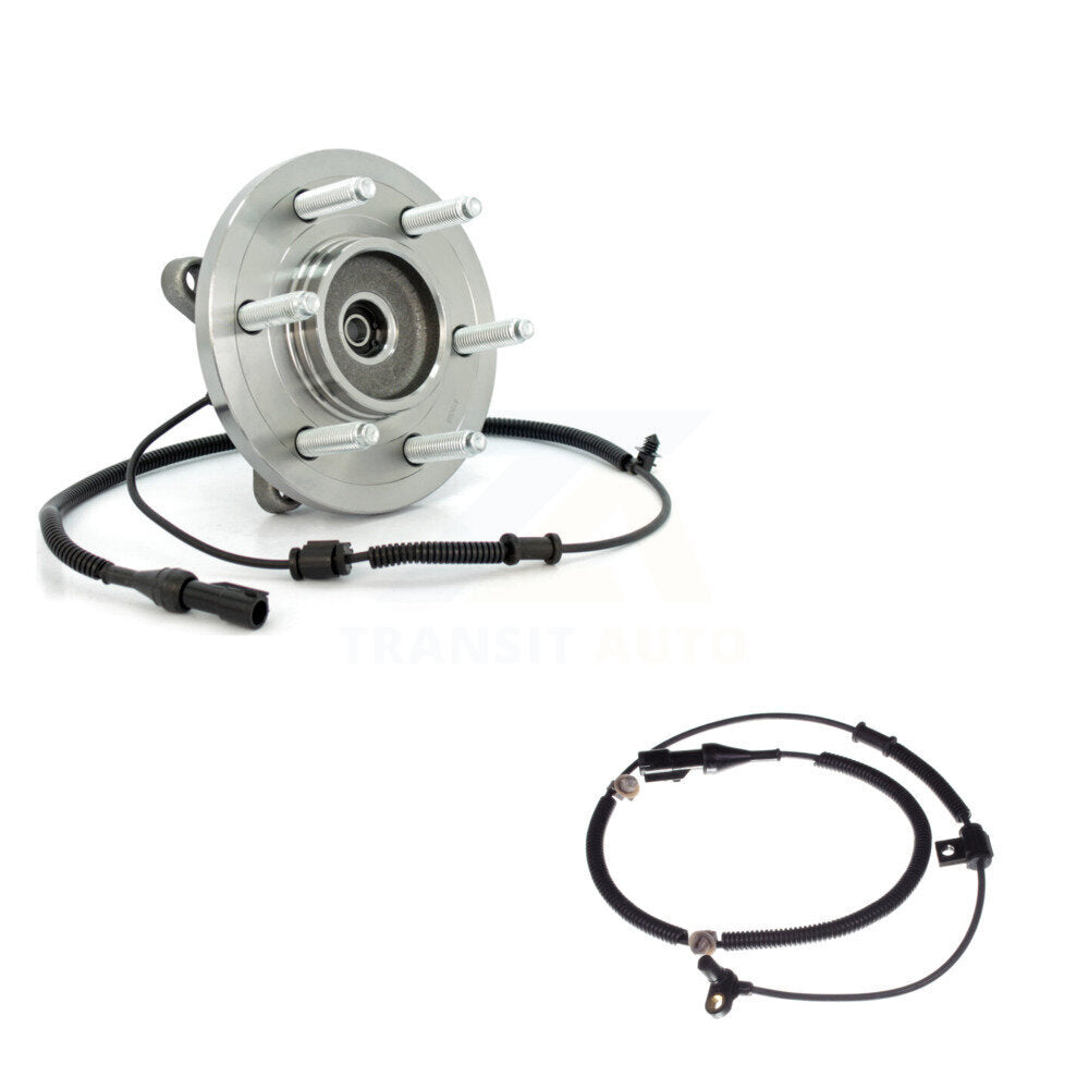 Wheel Hub Bearing & Extra Sensor Front Kit For Ford Expedition Lincoln Navigator