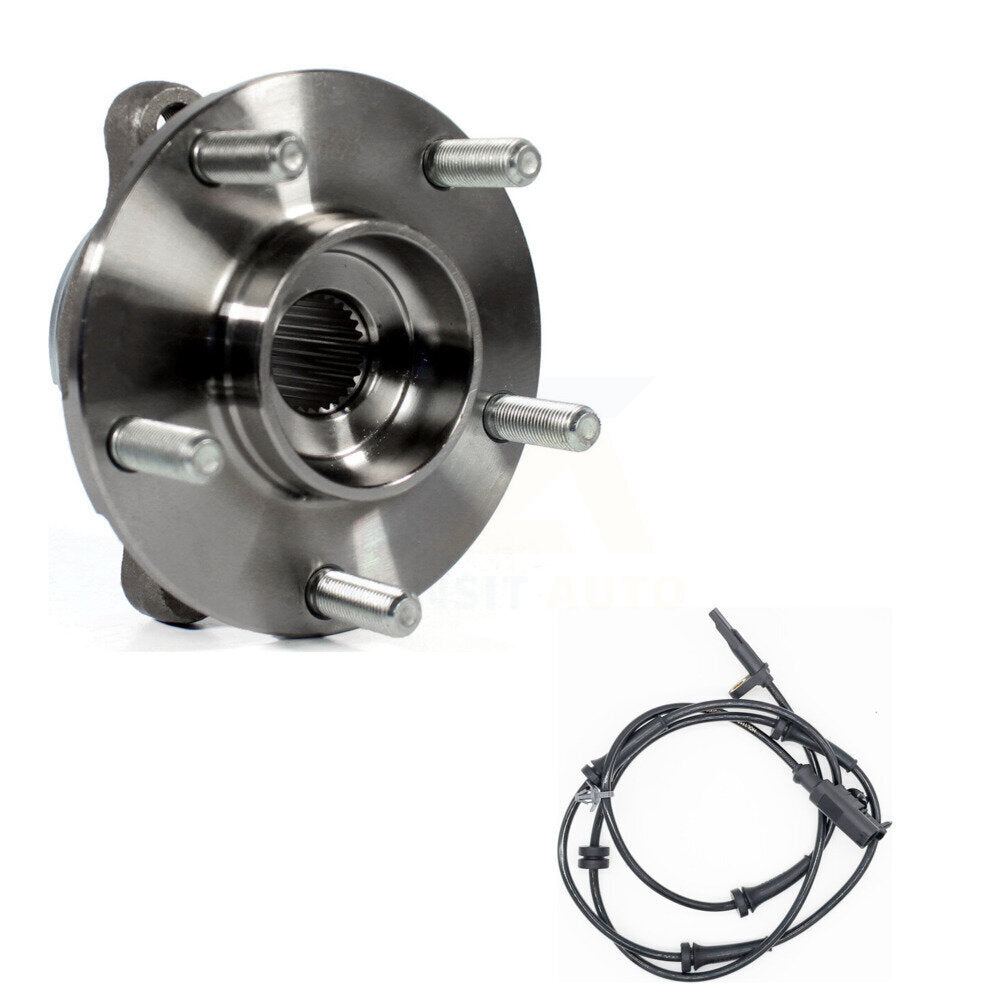 Wheel Hub Bearing And ABS Sensor Front Kit For INFINITI M35 M45 with Harness