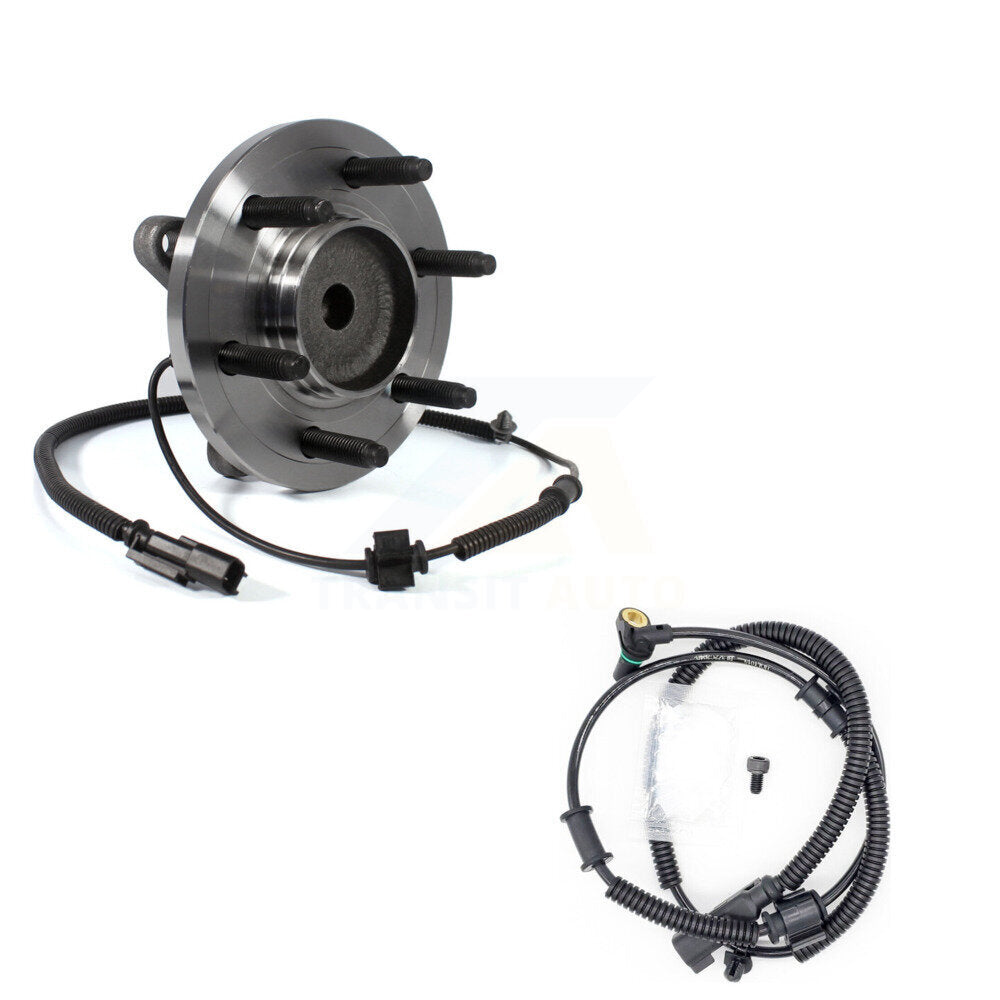 Wheel Hub Bearing & Extra ABS Sensor Front Kit For Ford F-150 Expedition Lincoln