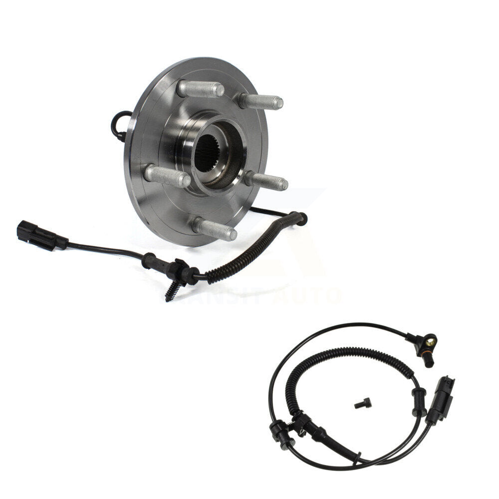 Wheel Hub Bearing And Extra ABS Sensor Front Kit For 2012 Ram 1500 with Harness