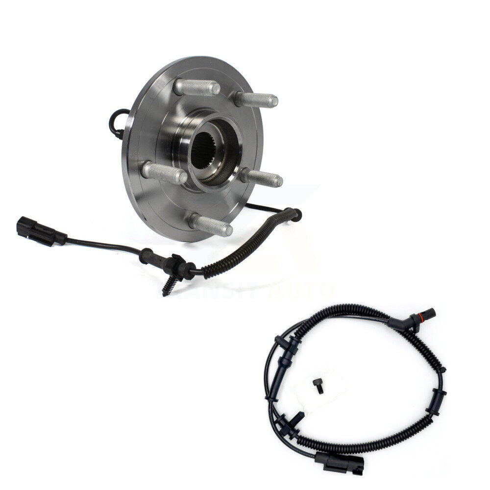 Wheel Hub Bearing And Extra ABS Sensor Front Kit For Ram 1500 Classic 4WD