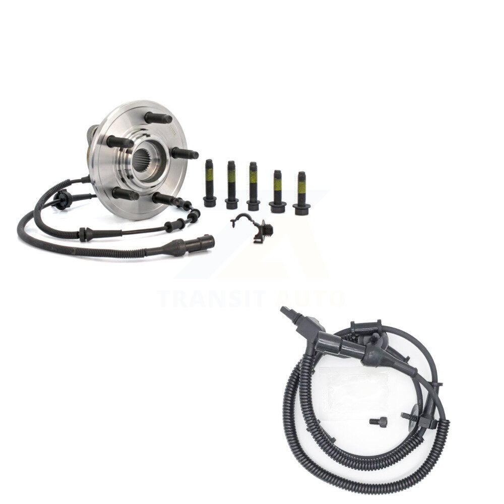 Wheel Hub Bearing & Extra Sensor Front Kit For Ford Explorer Mercury Mountaineer