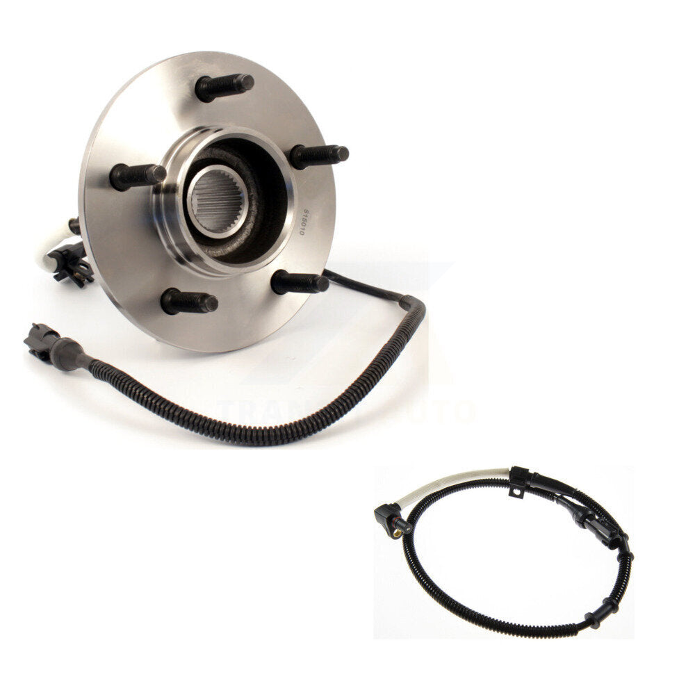 Wheel Hub Bearing & Extra Sensor Front Kit For 1997-1999 Ford F-150 with Harness