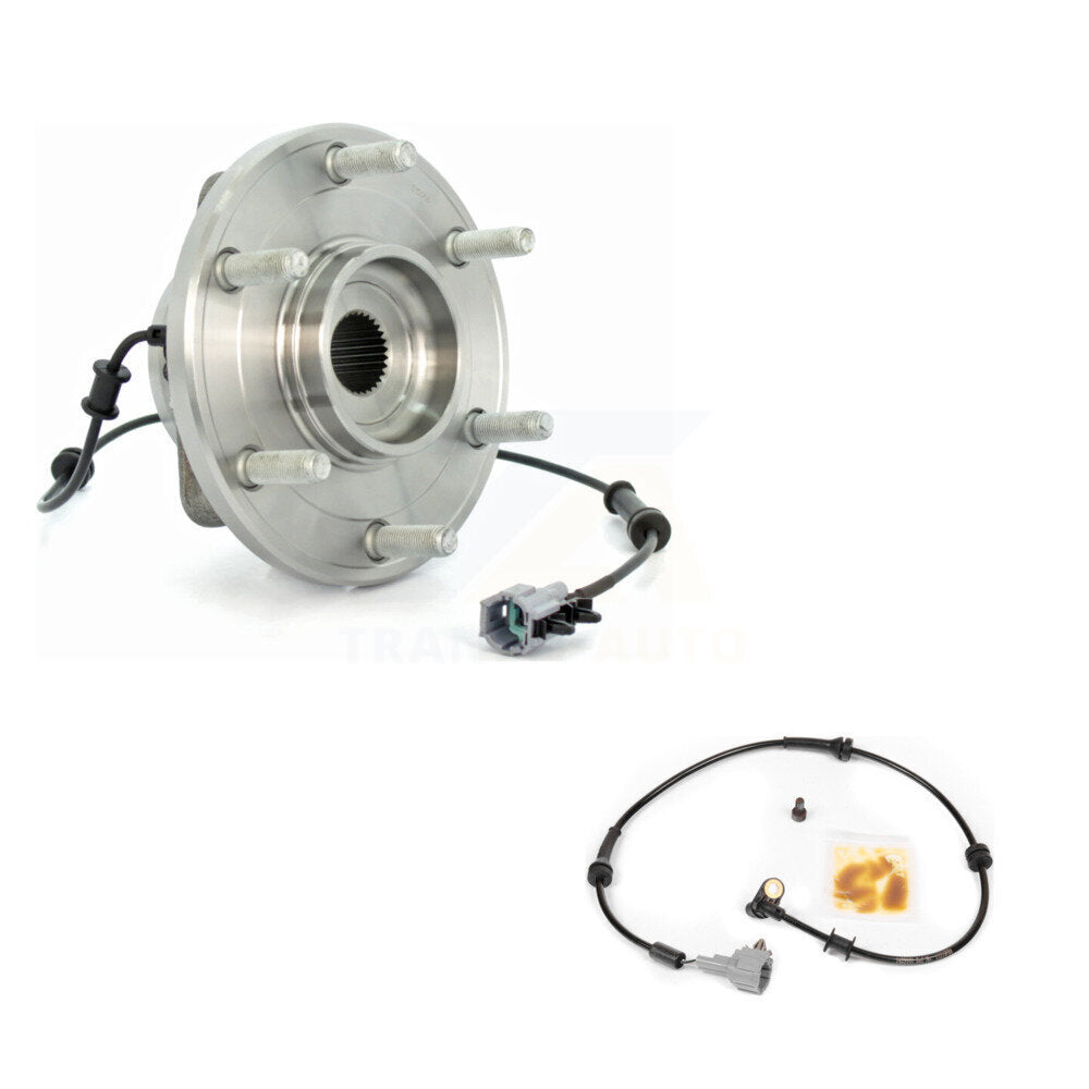 Wheel Hub Bearing & Extra Sensor Front Kit For Nissan TITAN Armada INFINITI QX56
