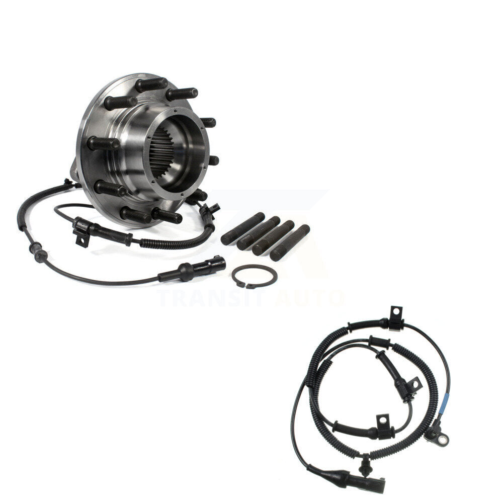 Wheel Hub Bearing & Extra Sensor Front Kit For Ford F-550 Super Duty F-450 4 X