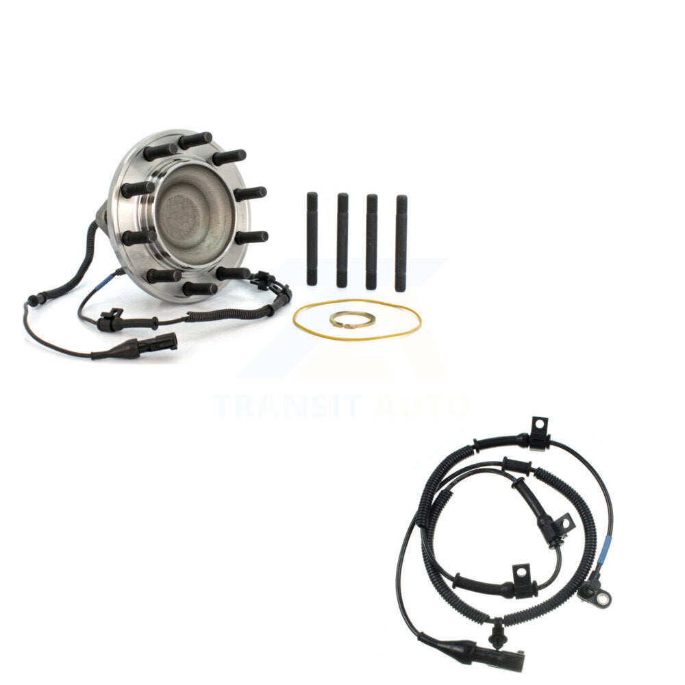 Wheel Hub Bearing & Extra Sensor Front Kit For Ford F-550 Super Duty F-450 4 X 2