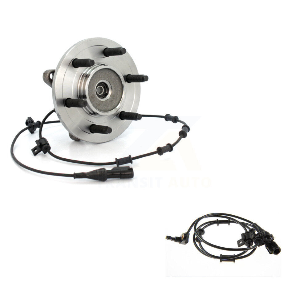 Wheel Hub Bearing & Extra Sensor Front Kit For Ford Expedition Lincoln Navigator