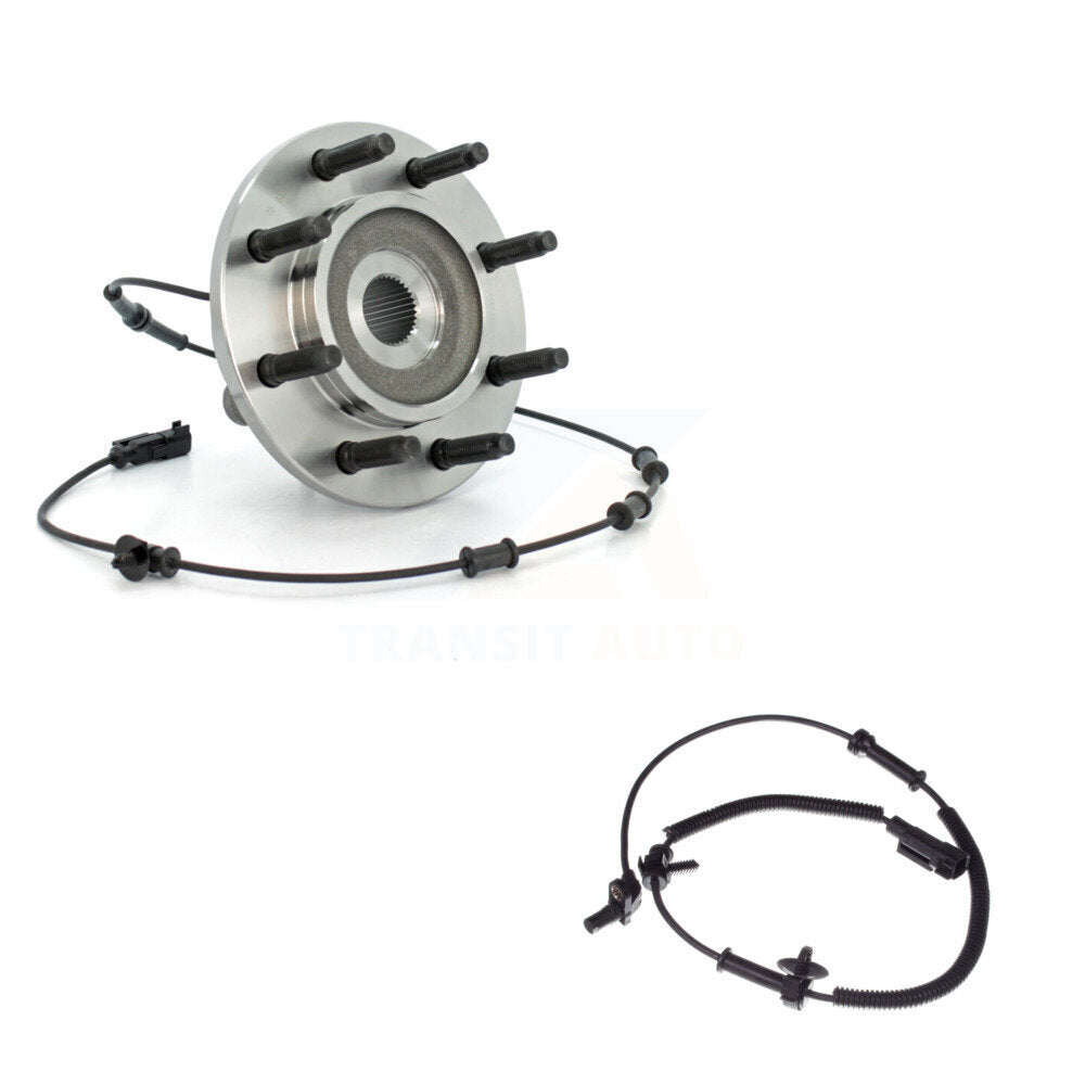 Wheel Hub Bearing Extra Sensor Front Kit For 07 Dodge Ram 1500 With 8 Lug Wheels