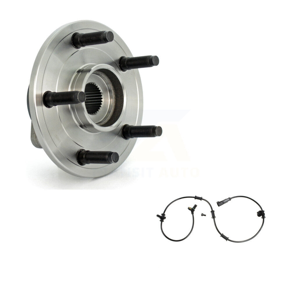 Wheel Hub Bearing Sensor Front Kit For 2007 Dodge Ram 1500 RWD with 2-Wheel ABS