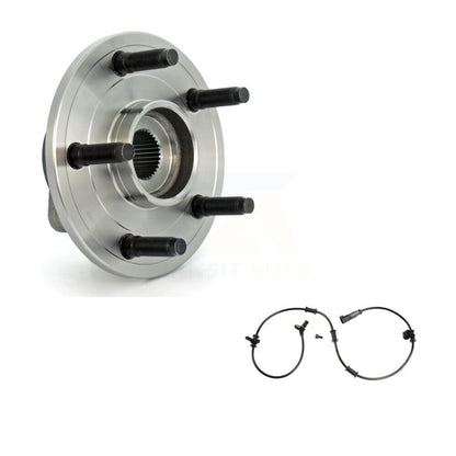 Wheel Hub Bearing Sensor Front Kit For 2007 Dodge Ram 1500 RWD with 2-Wheel ABS