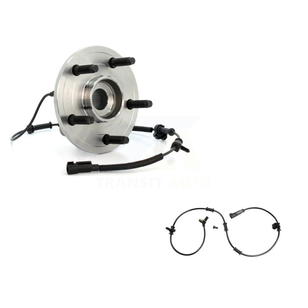 Wheel Hub Bearing Extra Sensor Front Kit For Dodge Ram 1500 RWD with 4-Wheel ABS