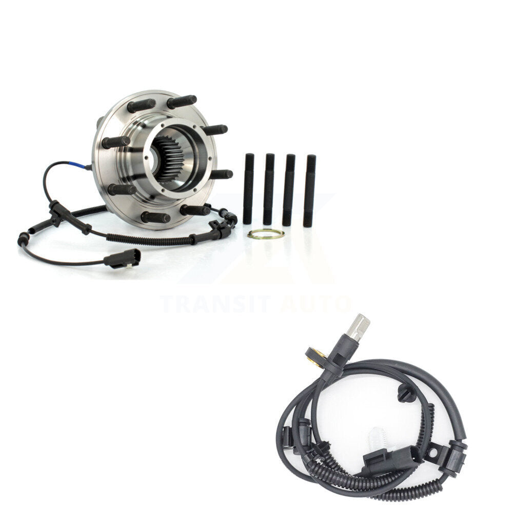 Wheel Hub Bearing And Extra ABS Sensor Front Kit For Ford F-250 Super Duty