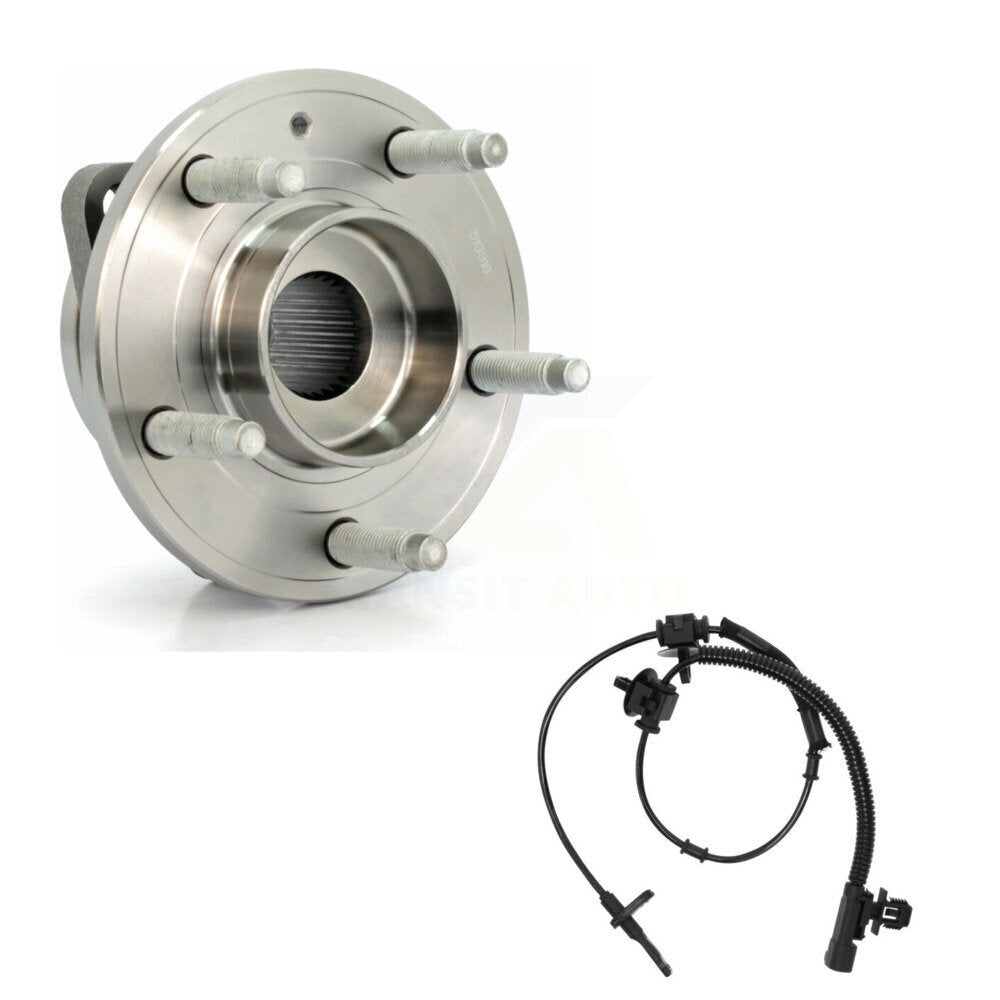 Wheel Hub Bearing And ABS Sensor Front Kit For 2013-2019 Cadillac ATS AWD