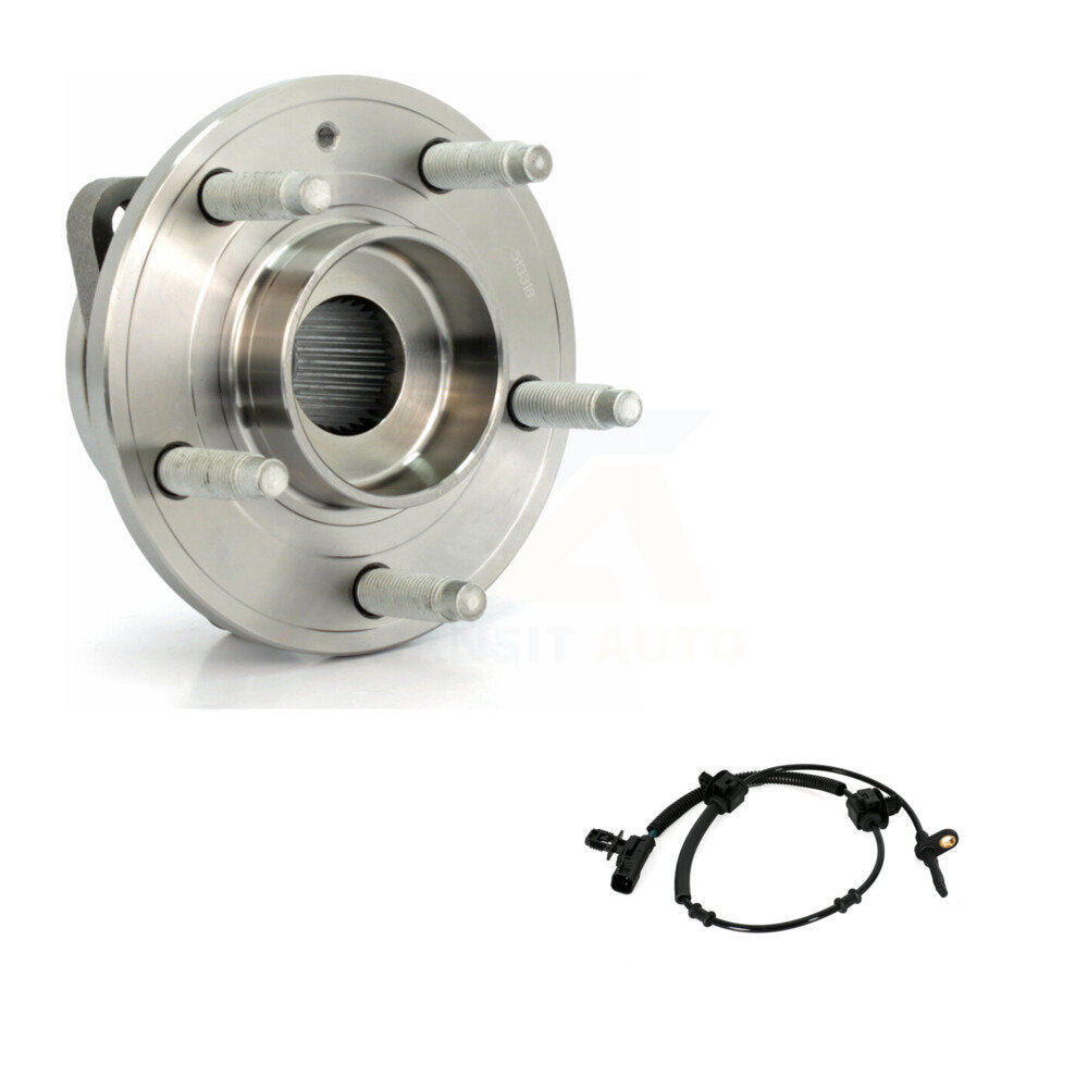 Wheel Hub Bearing And ABS Sensor Front Kit For 2013-2019 Cadillac ATS AWD