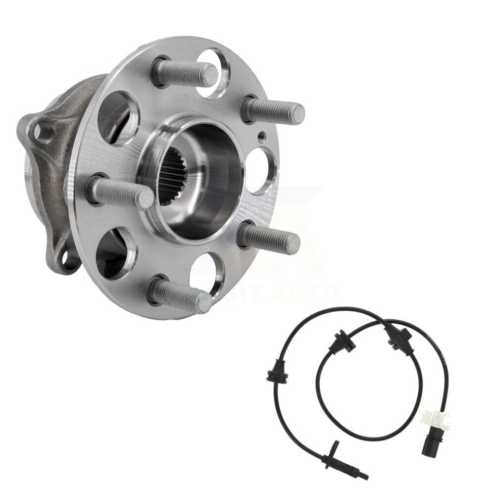 Wheel Hub Bearing Sensor Rear Kit For Acura MDX SH-AWD with AWD 3.5L 4-Wheel ABS