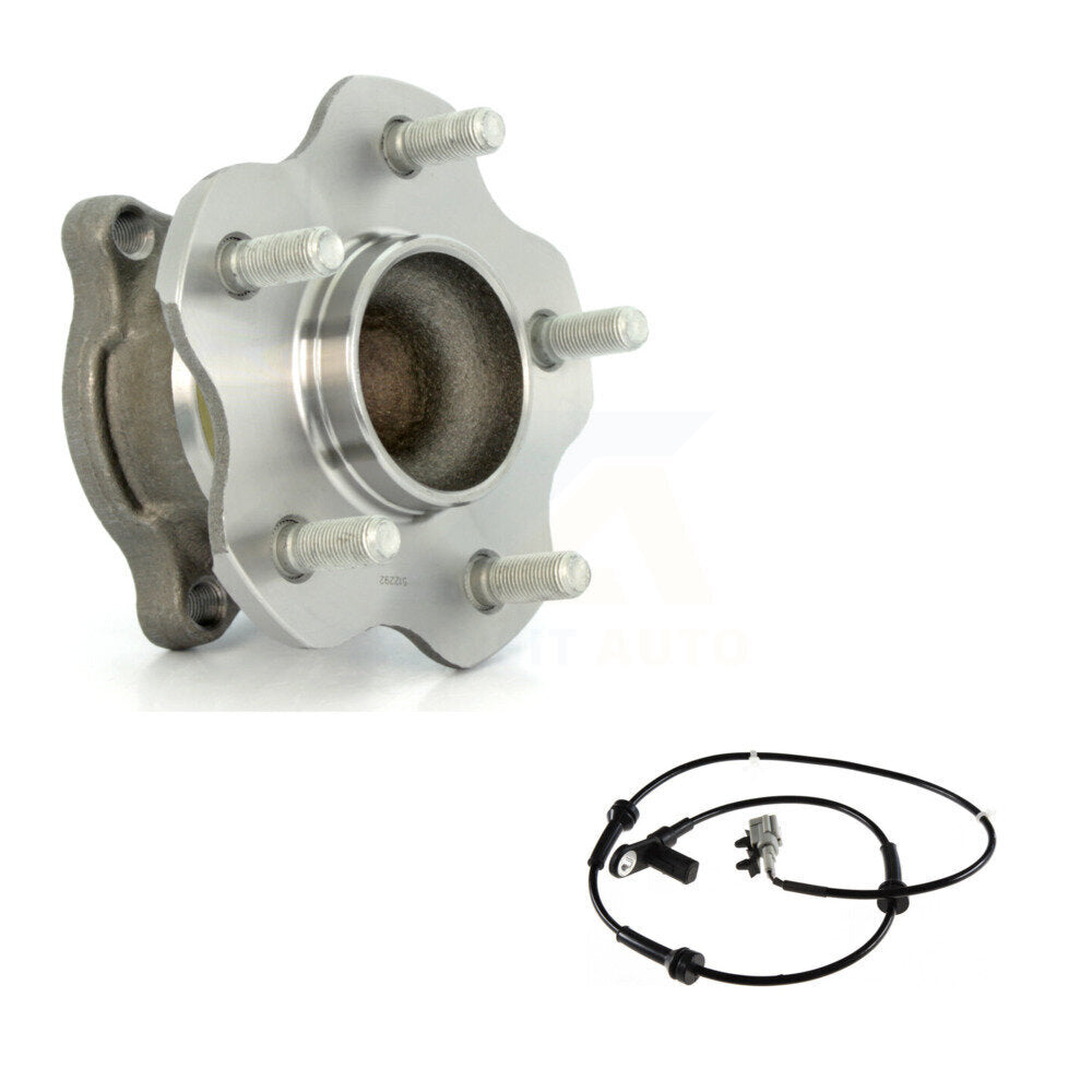 Wheel Hub Bearing & Sensor Rear Kit For 04-09 Nissan Quest 3.5L with 4-Wheel ABS