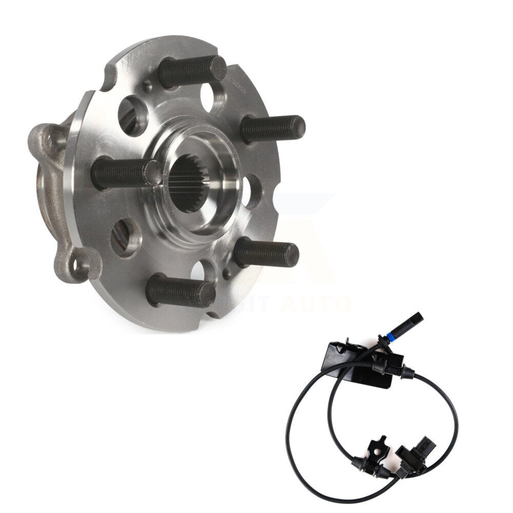 Wheel Hub Bearing ABS Sensor Rear Kit For Honda Pilot AWD with 3.5L 4-Wheel