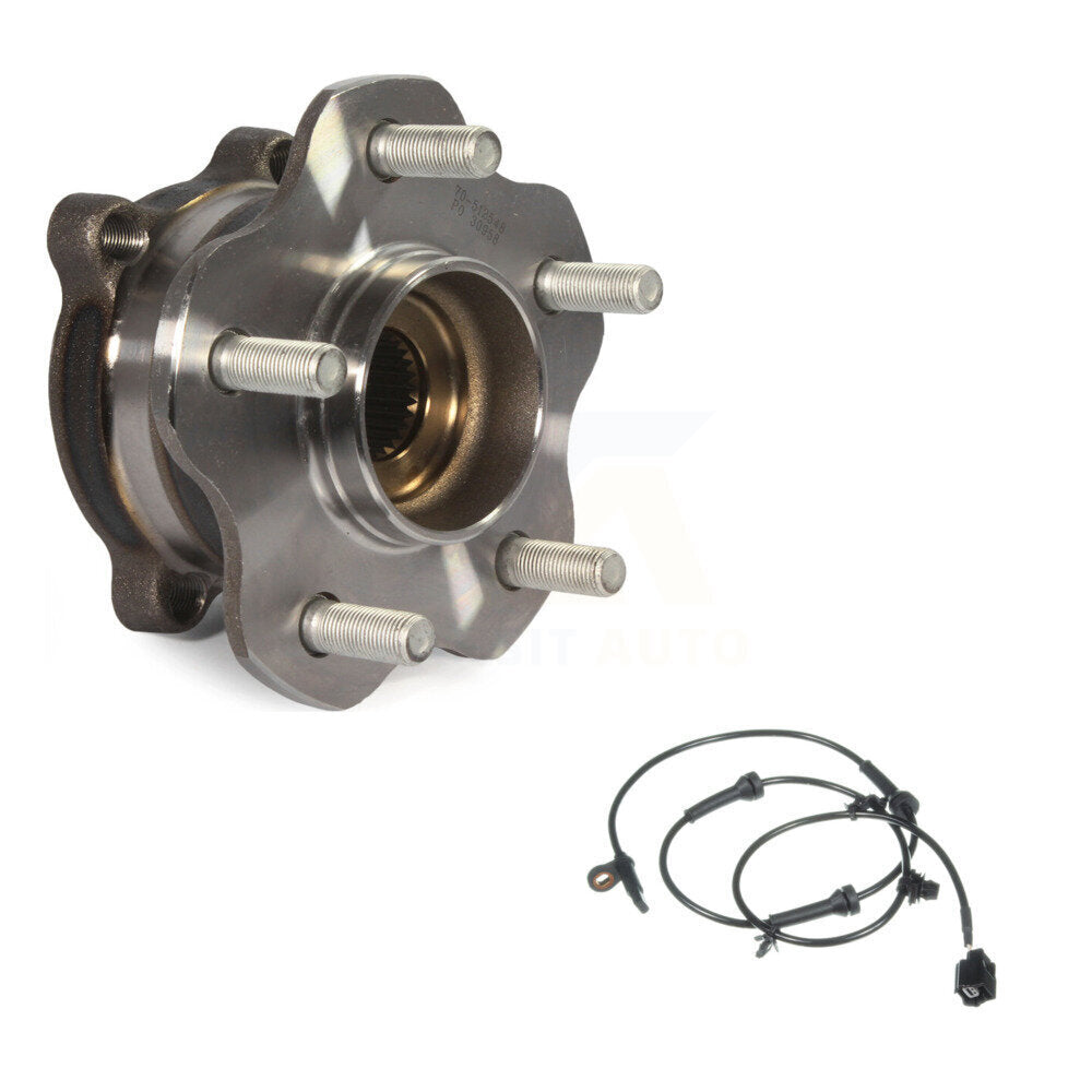 Wheel Hub Bearing & ABS Sensor Rear Kit For Nissan Pathfinder INFINITI QX60 JX35