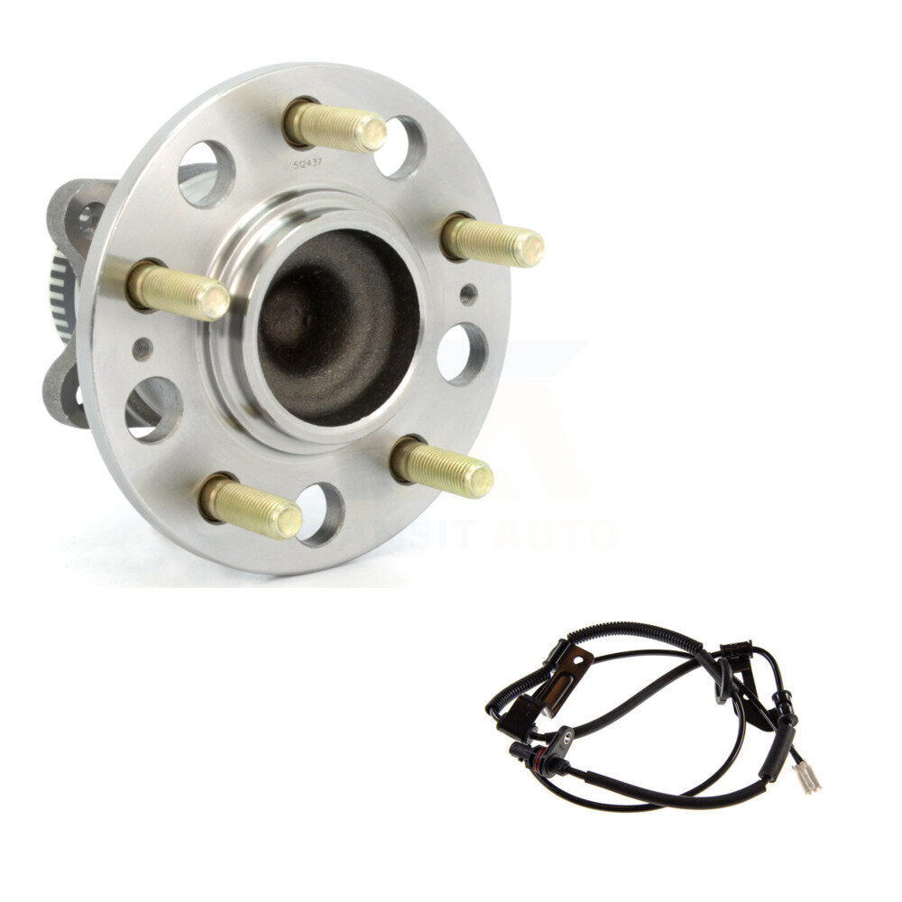Wheel Hub Bearing Sensor Rear Kit For 08-12 Kia Rondo 2.4L/2.7L with 4-Wheel ABS
