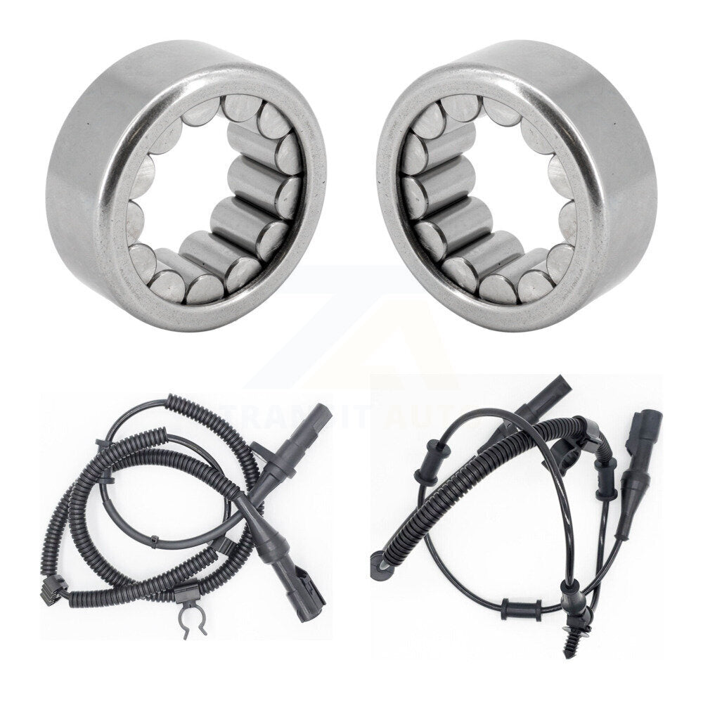 Wheel Bearing ABS Sensor Rear Kit For 2008 Ford E-150 4.6L/5.4L with 4-Wheel