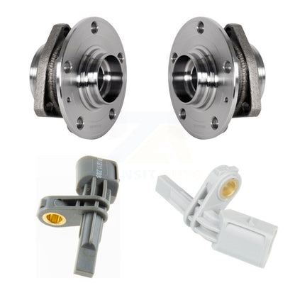 Wheel Hub Bearing & Sensor Rear Kit For Volkswagen Audi Golf SportWagen R A3 S3