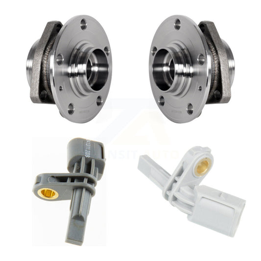 Wheel Hub Bearing & Sensor Rear Kit For Volkswagen Audi Golf SportWagen R A3 S3