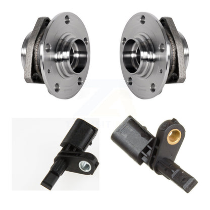 Wheel Hub Bearing & ABS Sensor Rear Kit For Audi A3 Quattro Volkswagen Golf R S3