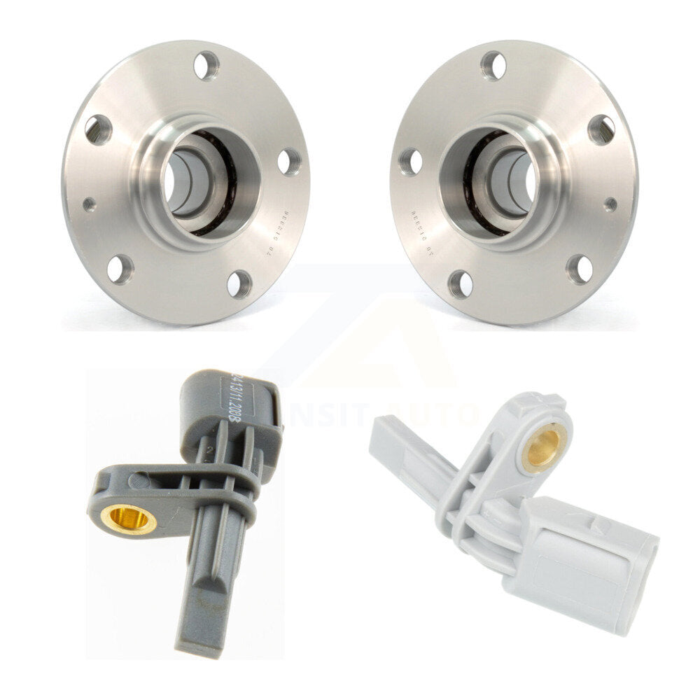 Wheel Hub Bearing And ABS Sensor Rear Kit For Volkswagen Golf SportWagen