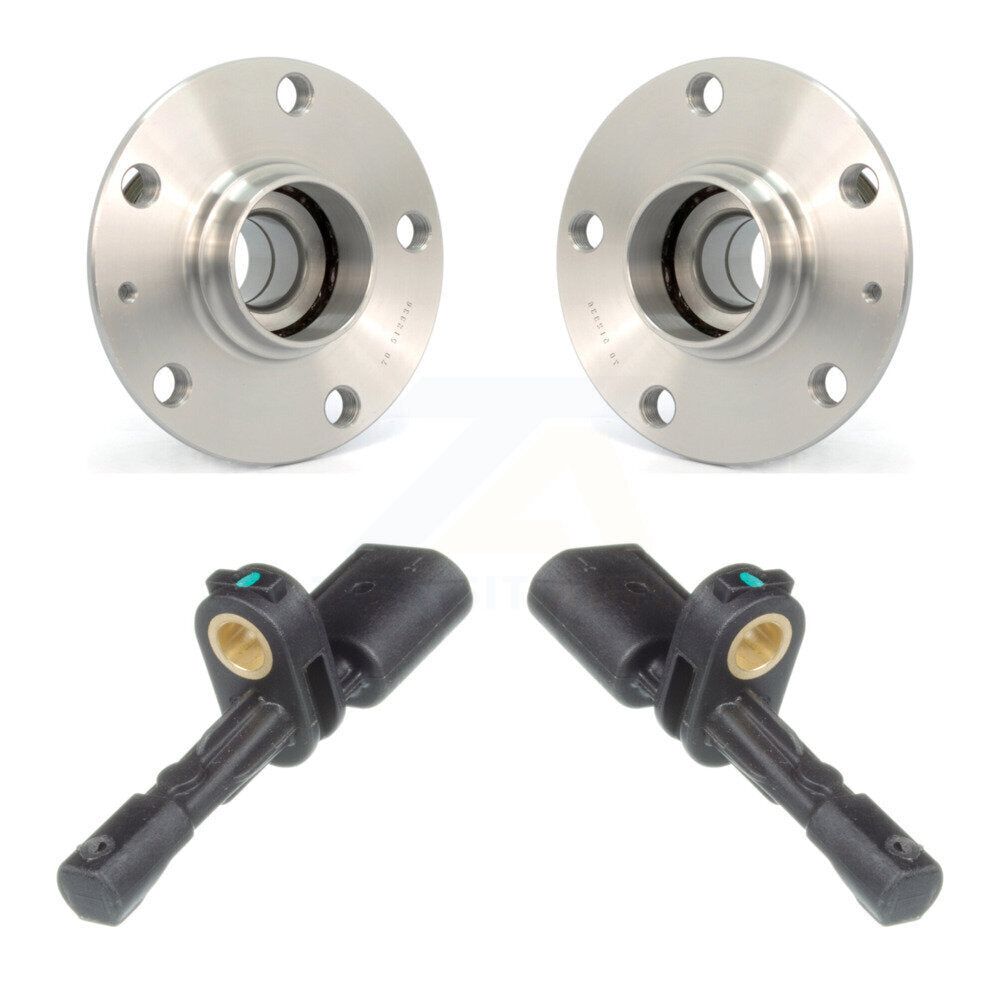 Wheel Hub Bearing And ABS Sensor Rear Kit For Volkswagen Golf SportWagen