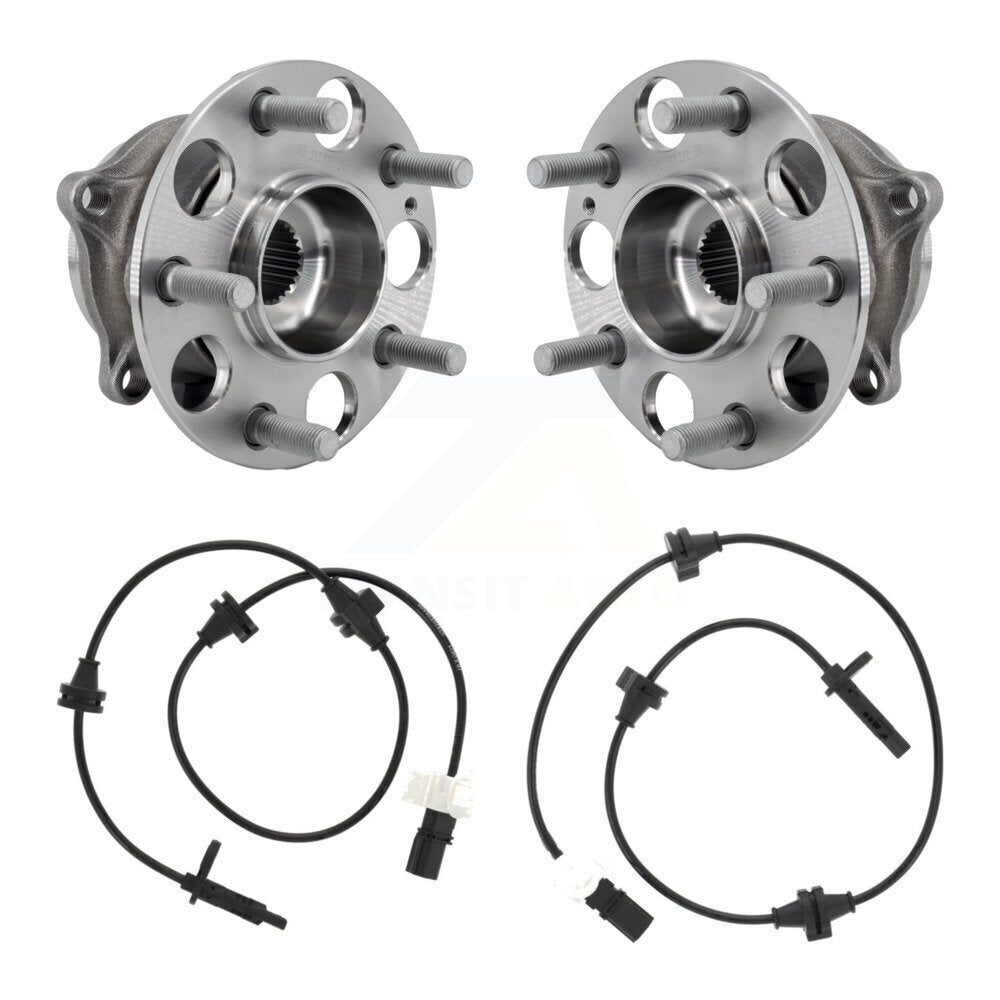 Wheel Hub Bearing Sensor Rear Kit For Acura MDX SH-AWD with AWD 3.5L 4-Wheel ABS