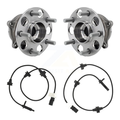 Wheel Hub Bearing Sensor Rear Kit For Acura MDX SH-AWD with AWD 3.5L 4-Wheel ABS