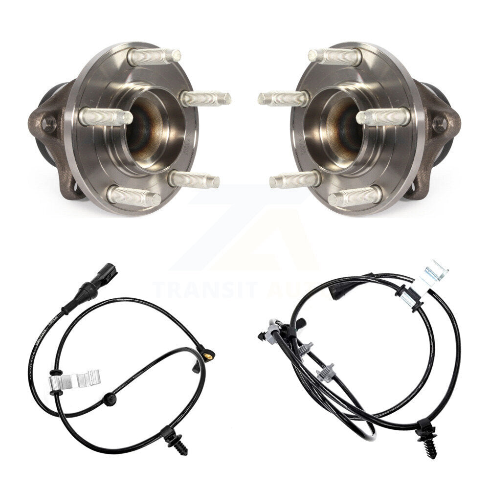 Wheel Hub Bearing And ABS Sensor Rear Kit For Ford Edge Lincoln MKX with Harness