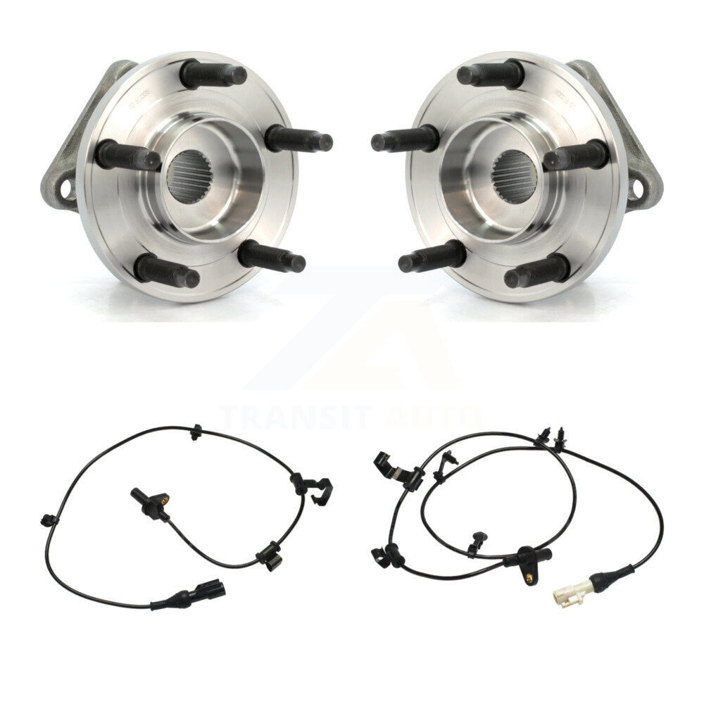 Wheel Hub Bearing And ABS Sensor Rear Kit For Ford Edge Lincoln MKX with Harness