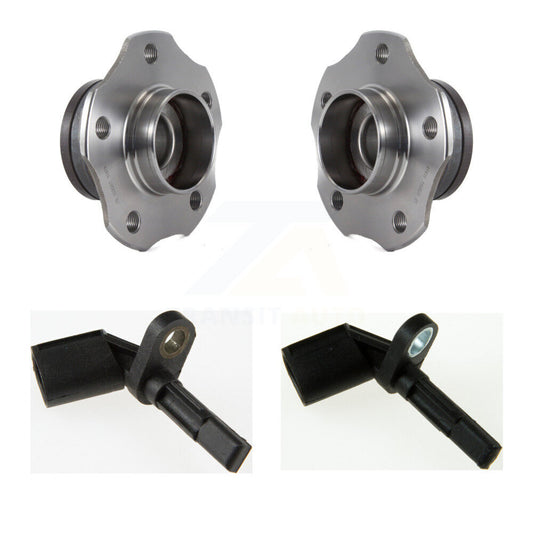 Wheel Hub Bearing And ABS Sensor Rear Kit For Audi A4 A5 A6