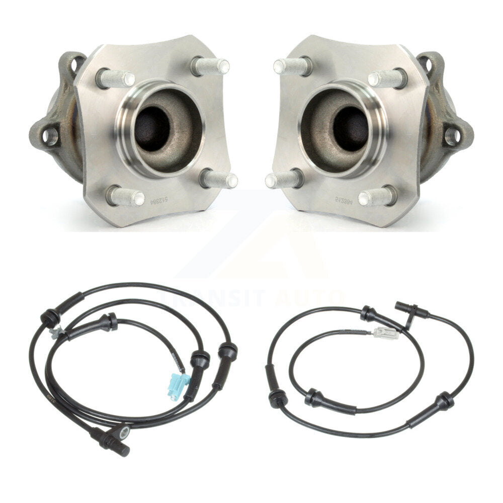Wheel Hub Bearing Sensor Rear Kit For 07-12 Nissan Sentra 2.0L with 4-Wheel ABS
