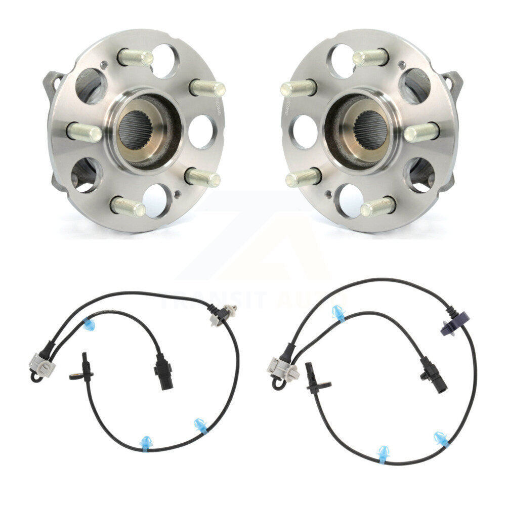 Wheel Hub Bearing & ABS Sensor Rear Kit For Acura RDX AWD with 3.5L 4-Wheel
