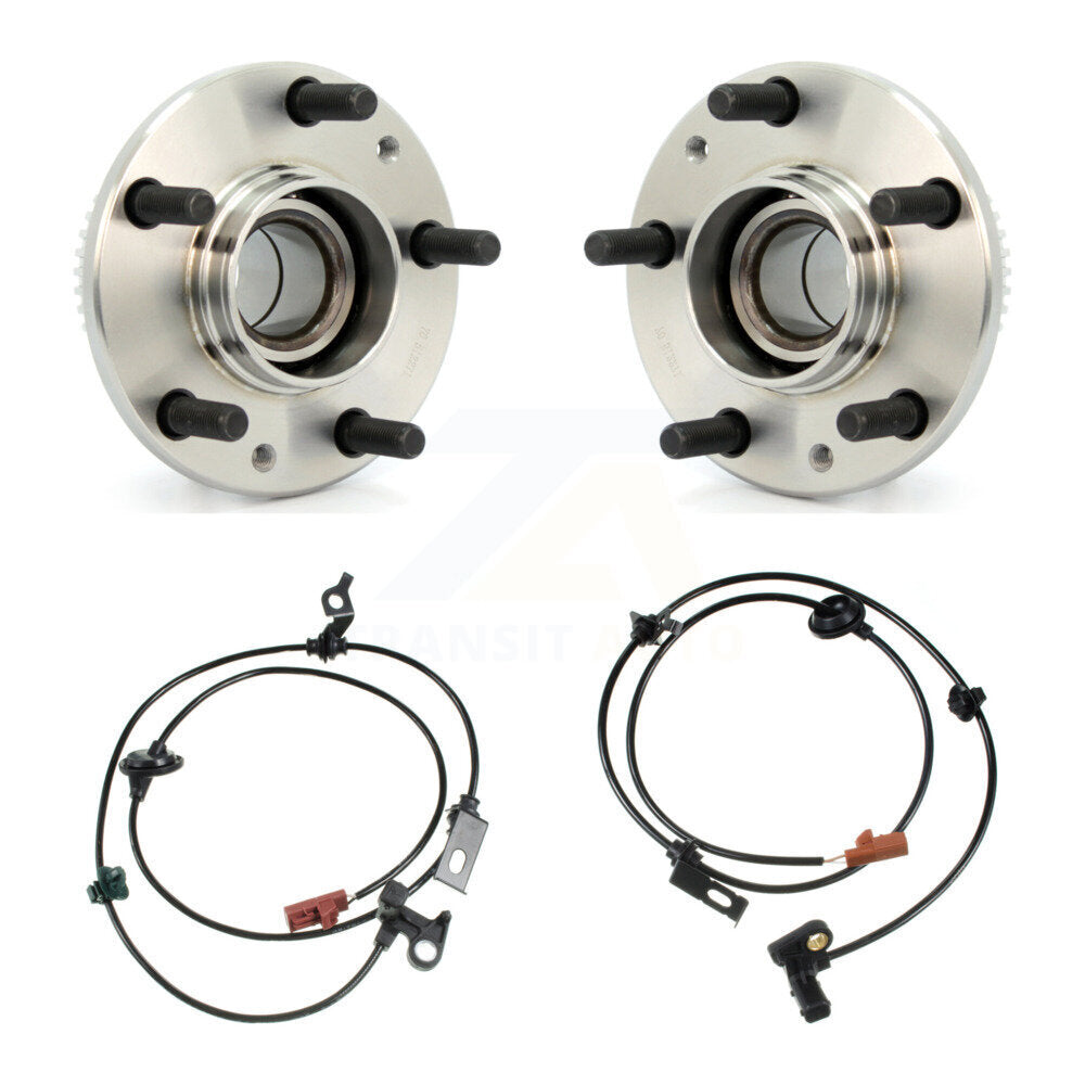 Wheel Hub Bearing ABS Sensor Rear Kit For Ford Fusion Lincoln MKZ Zephyr Mercury