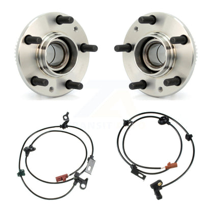 Wheel Hub Bearing ABS Sensor Rear Kit For Ford Fusion Lincoln MKZ Zephyr Mercury